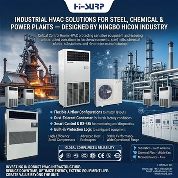 Industrial HVAC Solutions For Steel, Chemical & Power Plants — Designed By Ningbo Hicon Industry